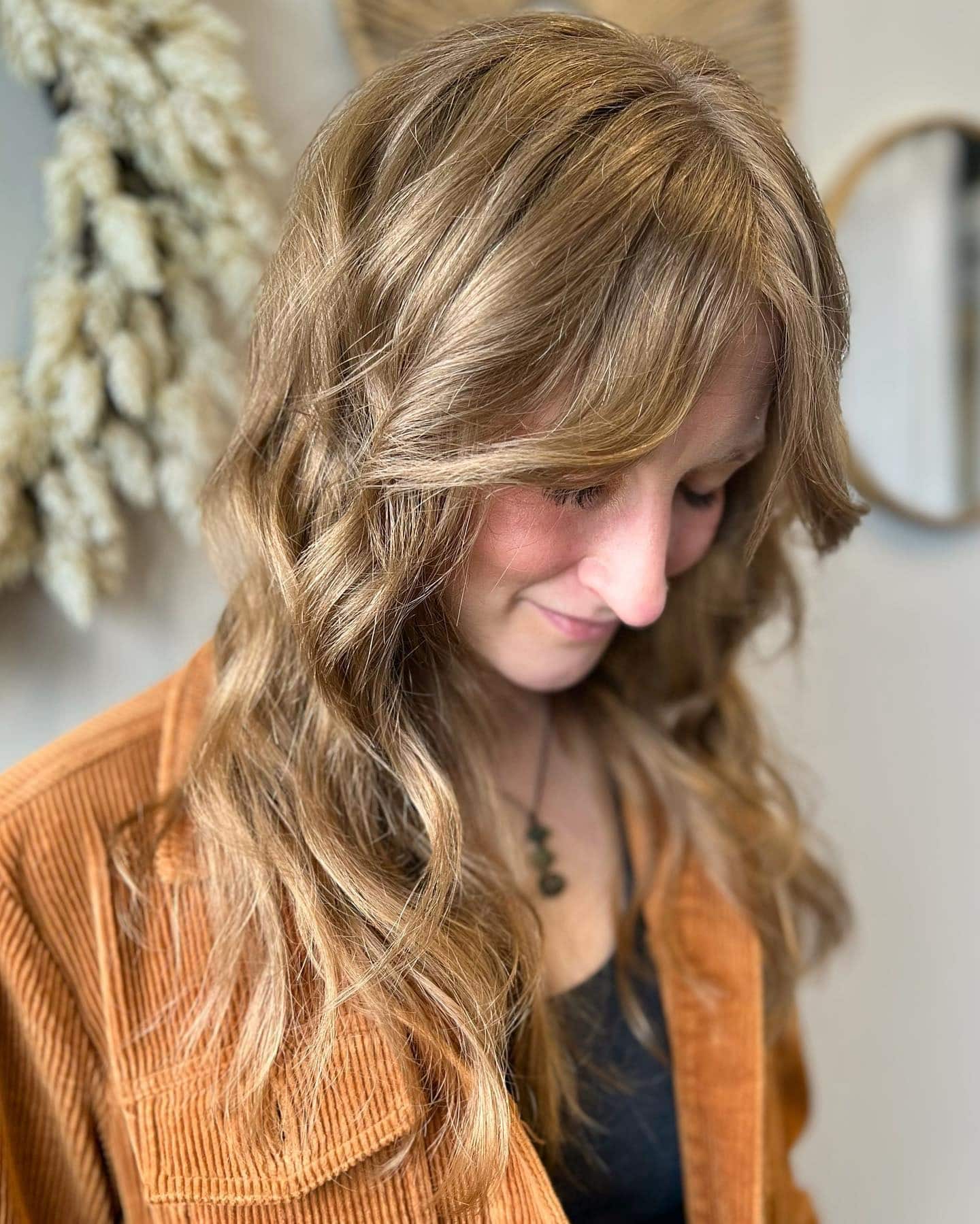 14. Golden Honey Layers with Soft Fringe - 70S Hairstyles