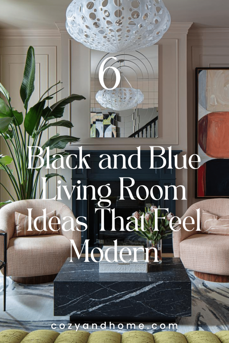 28 Black and Blue Living Room Ideas with Dramatic Touch – Cozy & Home