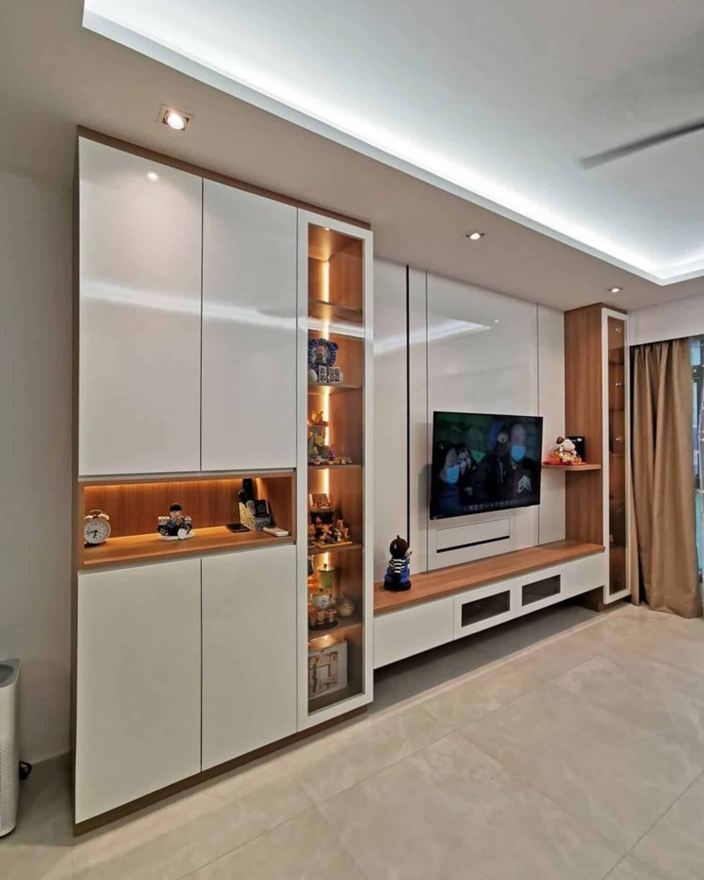 19. Ambient Glow with Modern Edge - living room tv ideas