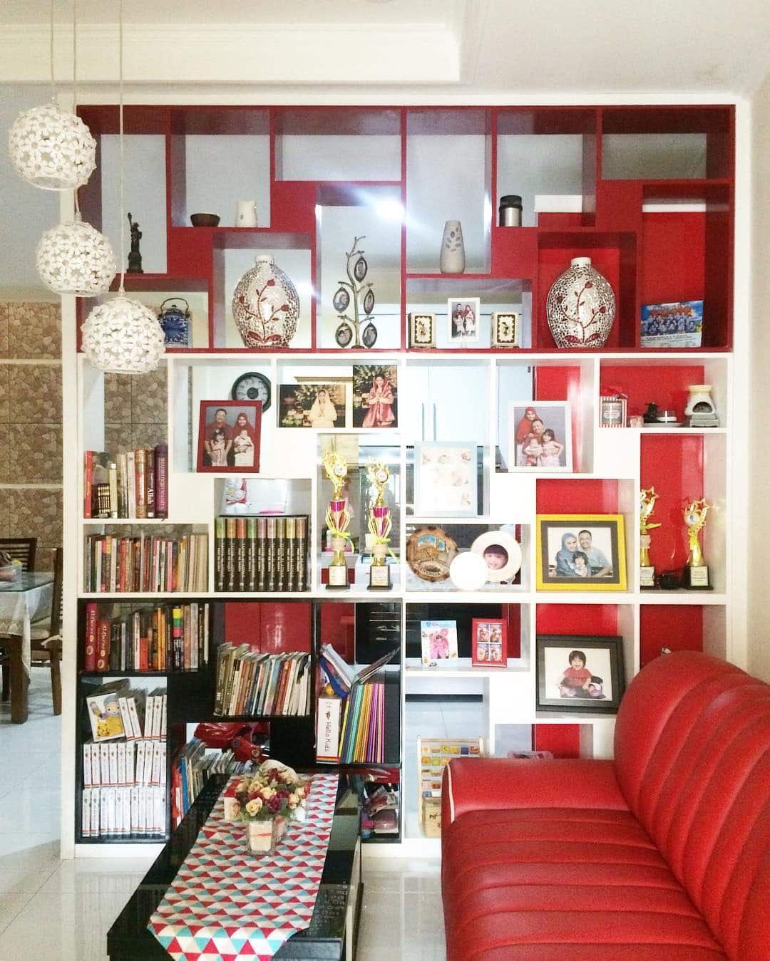16. Contemporary Edge - red and black living room ideas