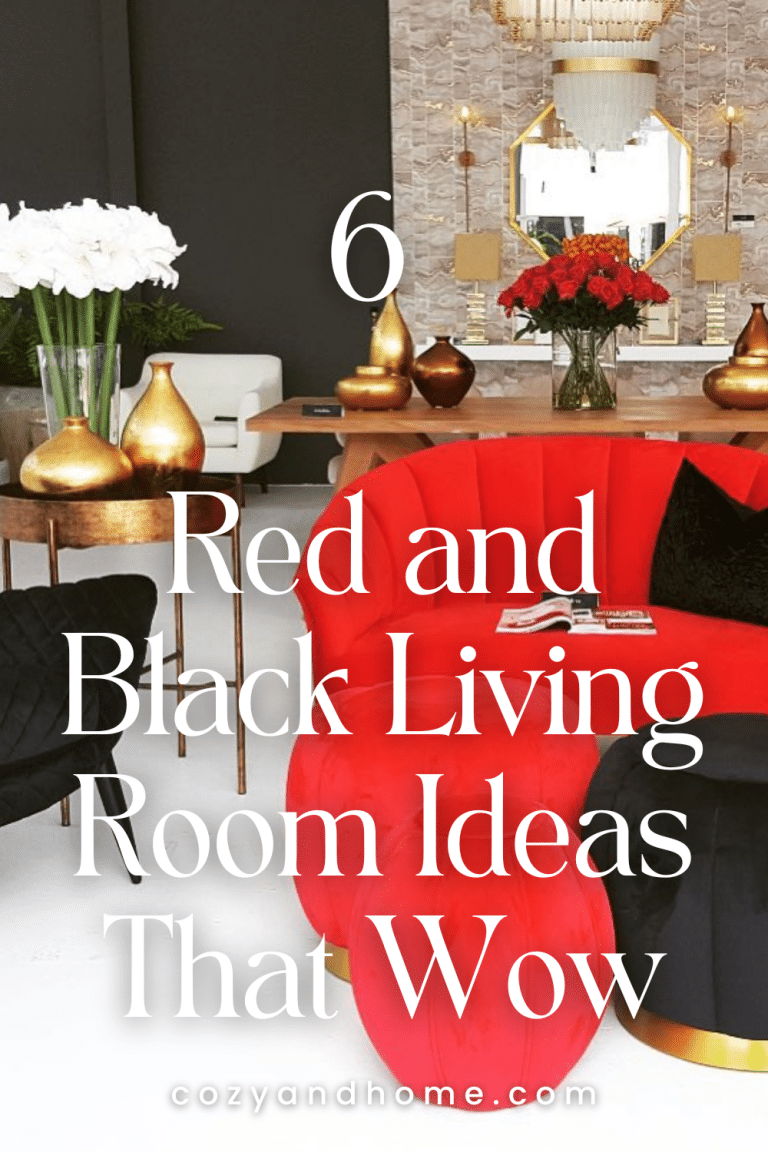 22 Dramatic Red and Black Living Room Ideas – Cozy & Home