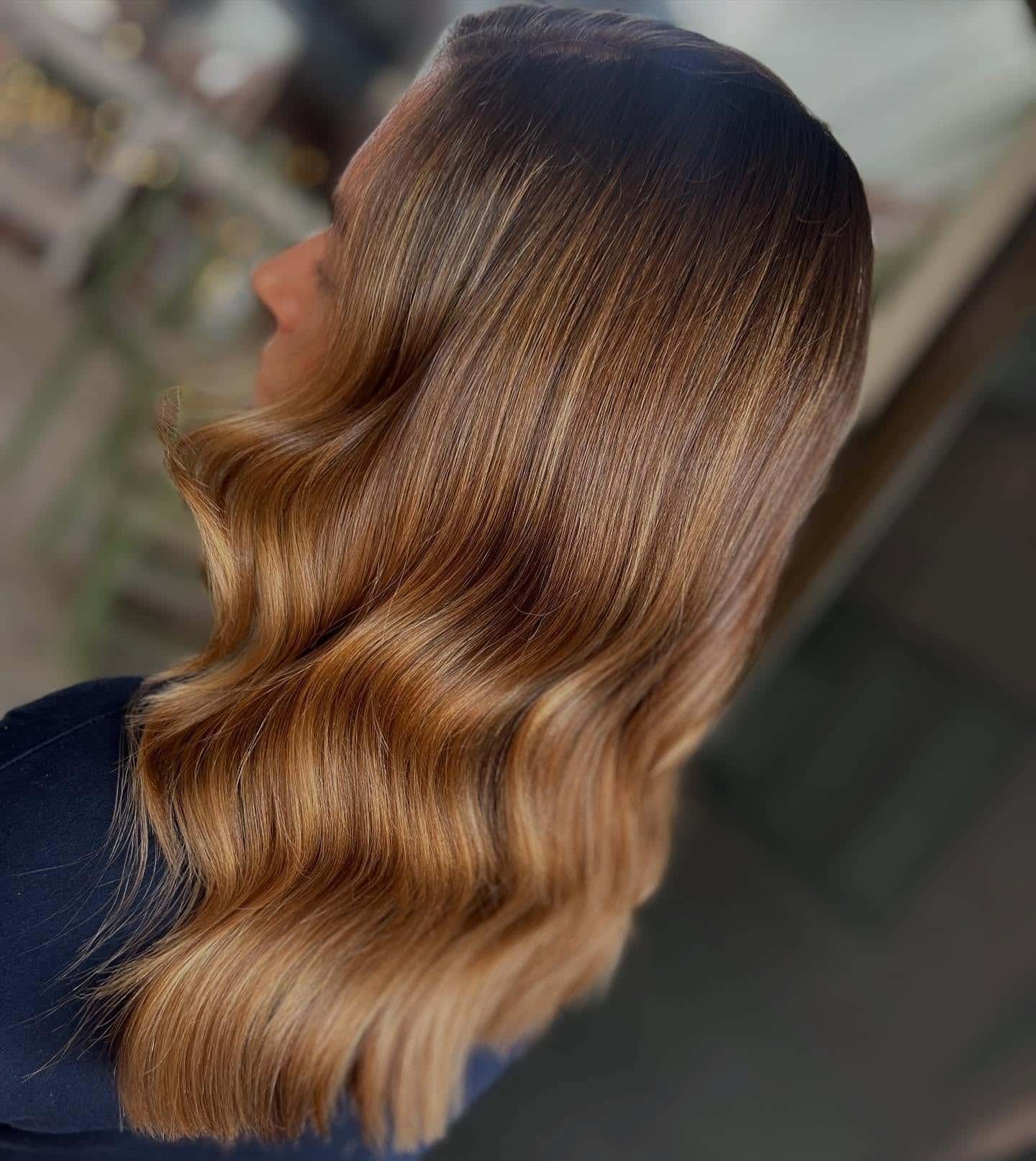 7. Caramel Mocha Shine - Winter Hair Color