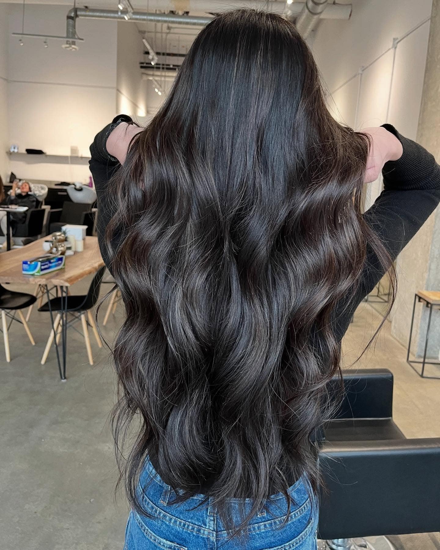 17. Midnight Gloss Waves - Winter Hair Color