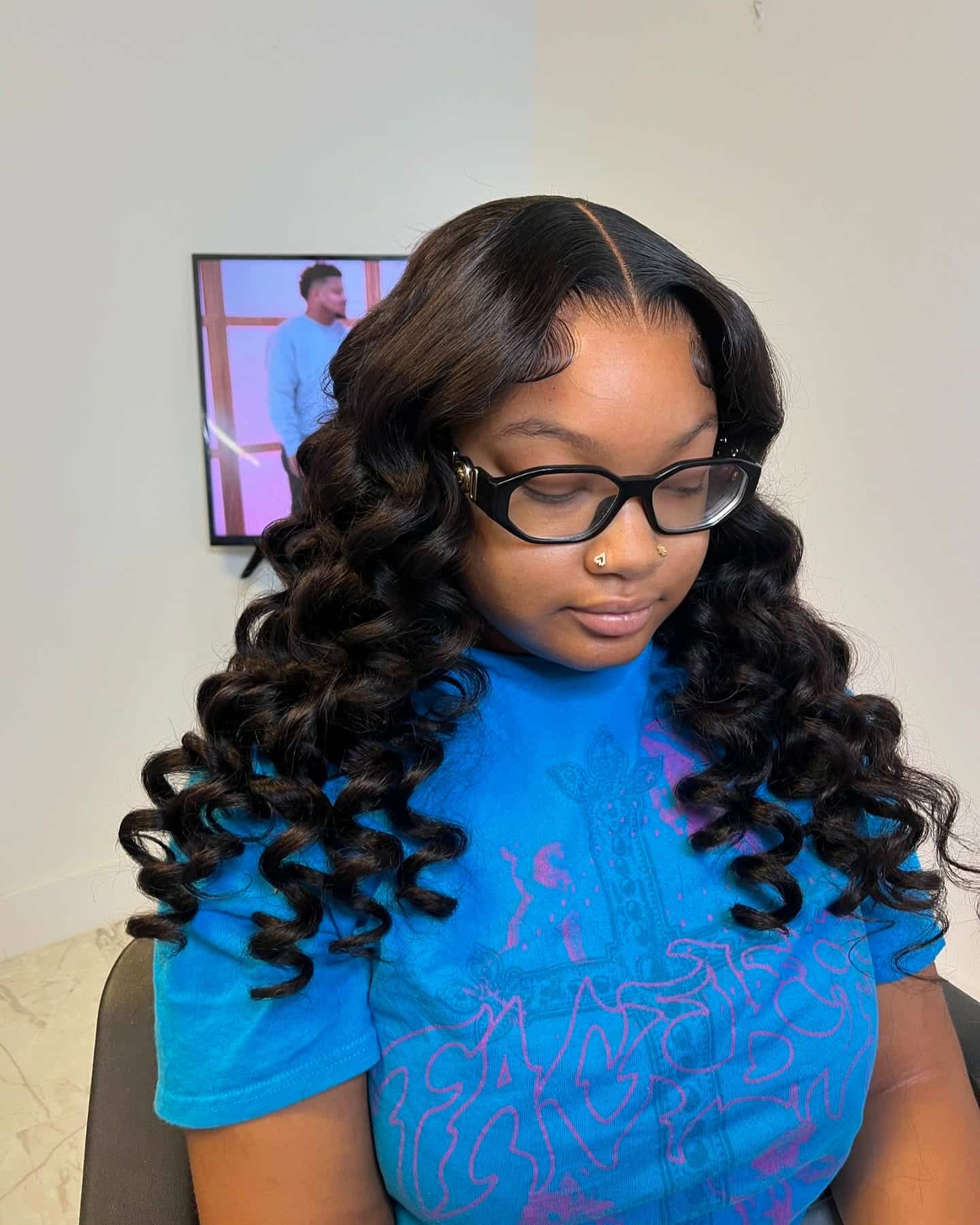 9. Defined Barrel Curls – Rich Brown - Baddie Hairstyles