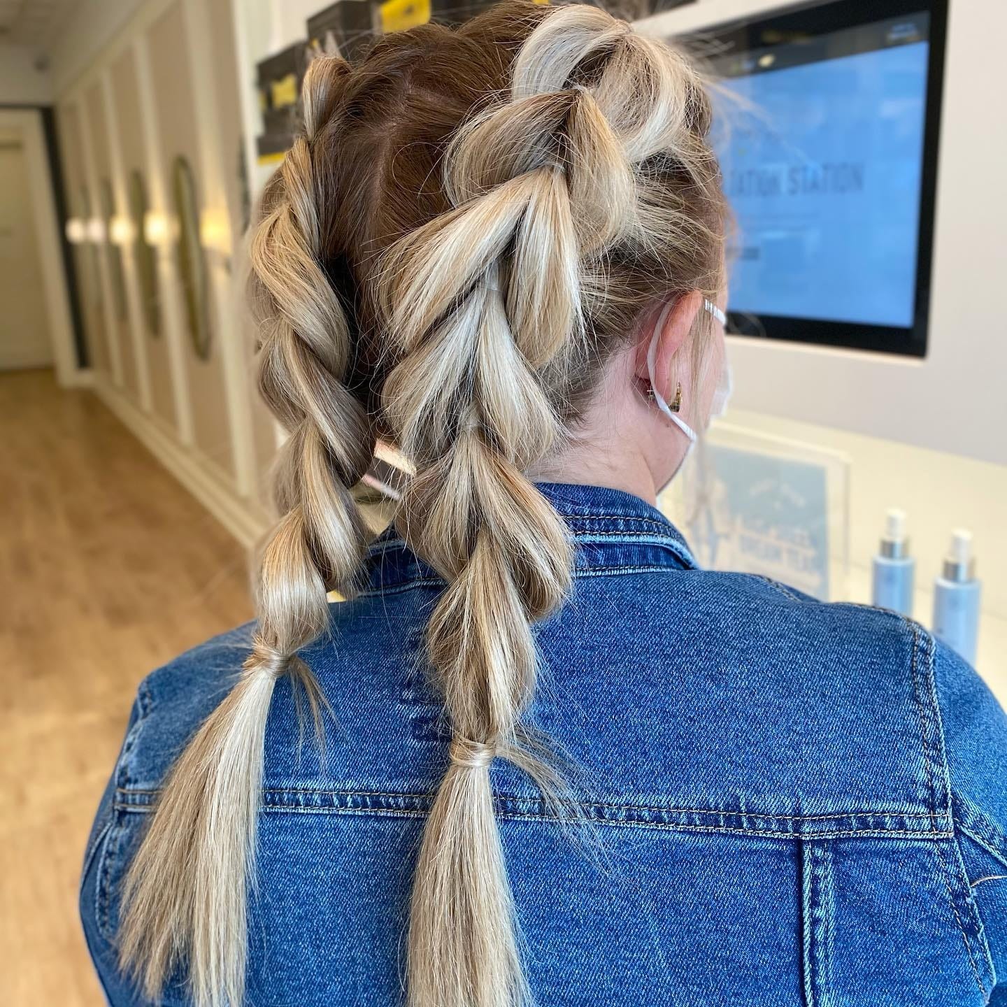 18. Double Dutch Braids – Platinum Blonde - Baddie Hairstyles