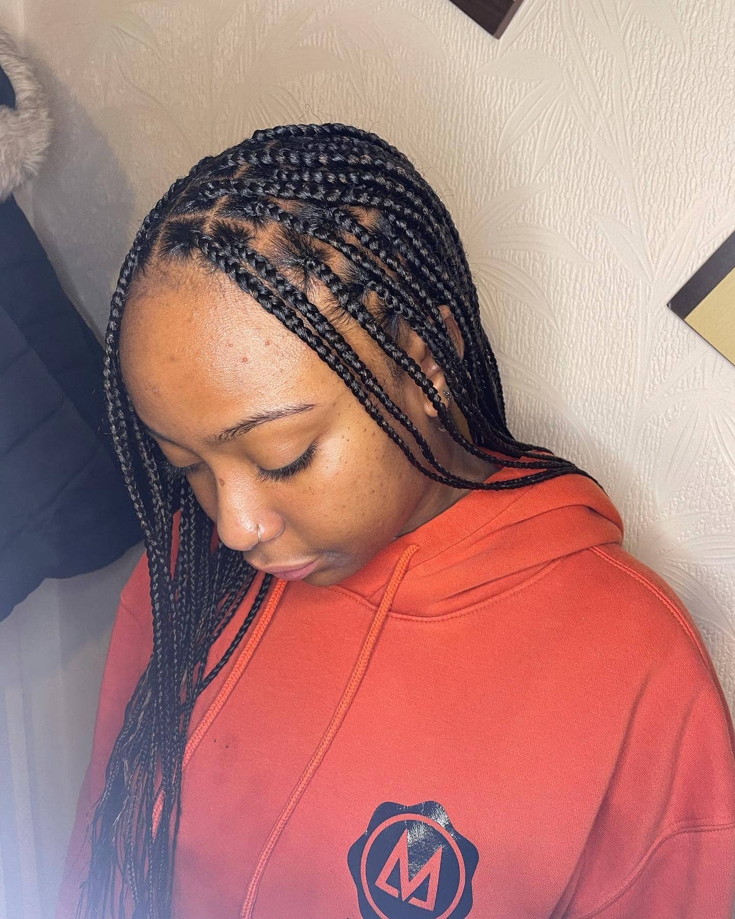 20. Feed-In Box Braids – Black - Baddie Hairstyles
