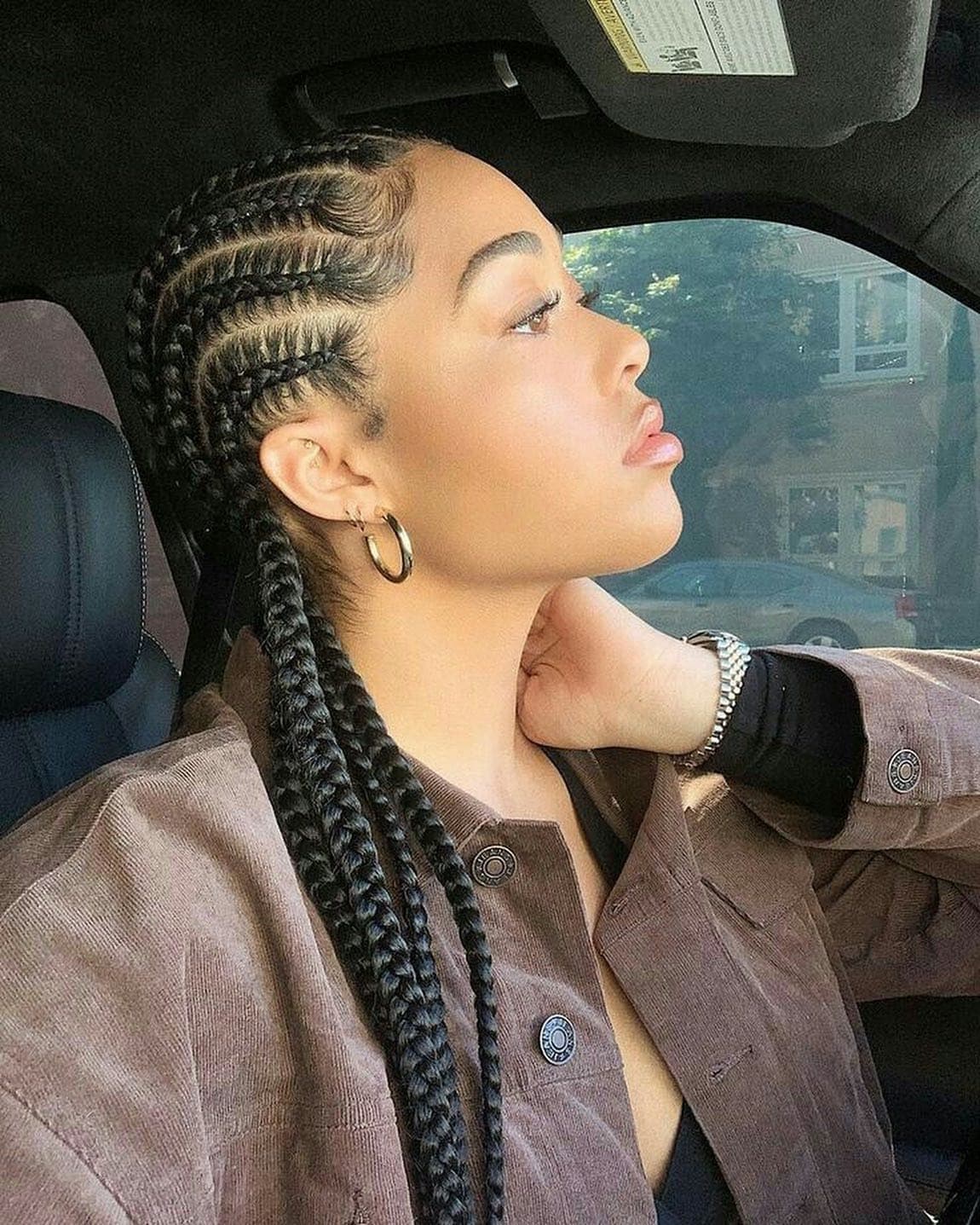 22. Classic Cornrows – Jet Black - Baddie Hairstyles