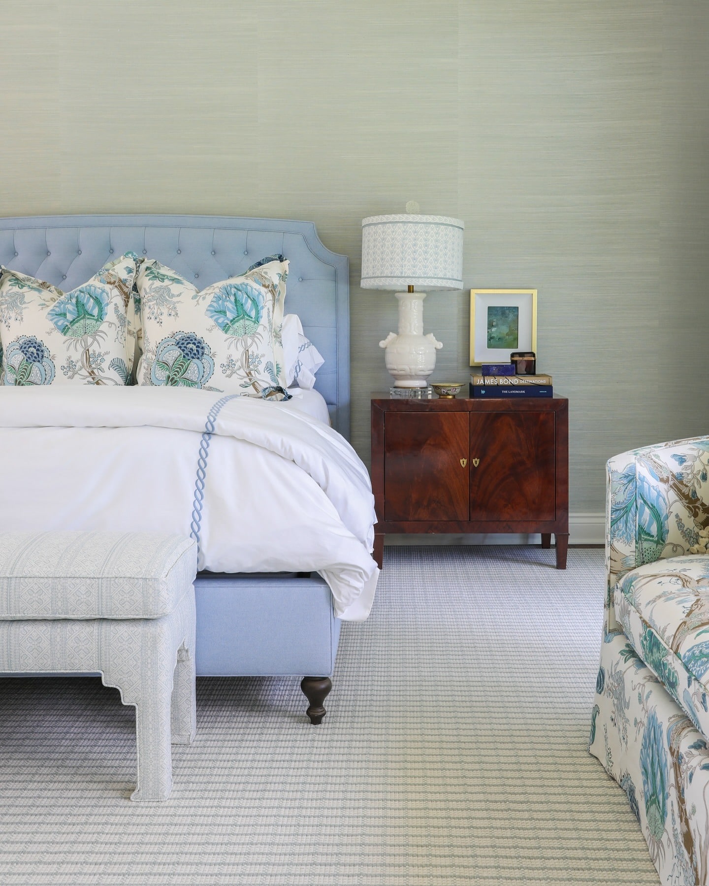5. Classic Fresh Elegance - blue and gray bedroom ideas
