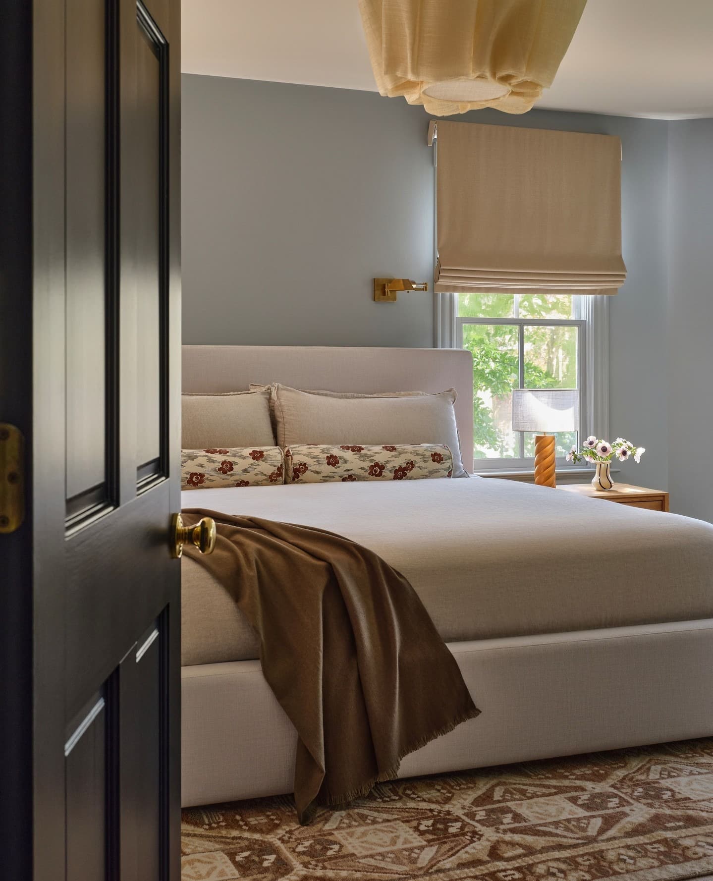 18. Refined Neutrals with a Soft Edge - blue and gray bedroom ideas