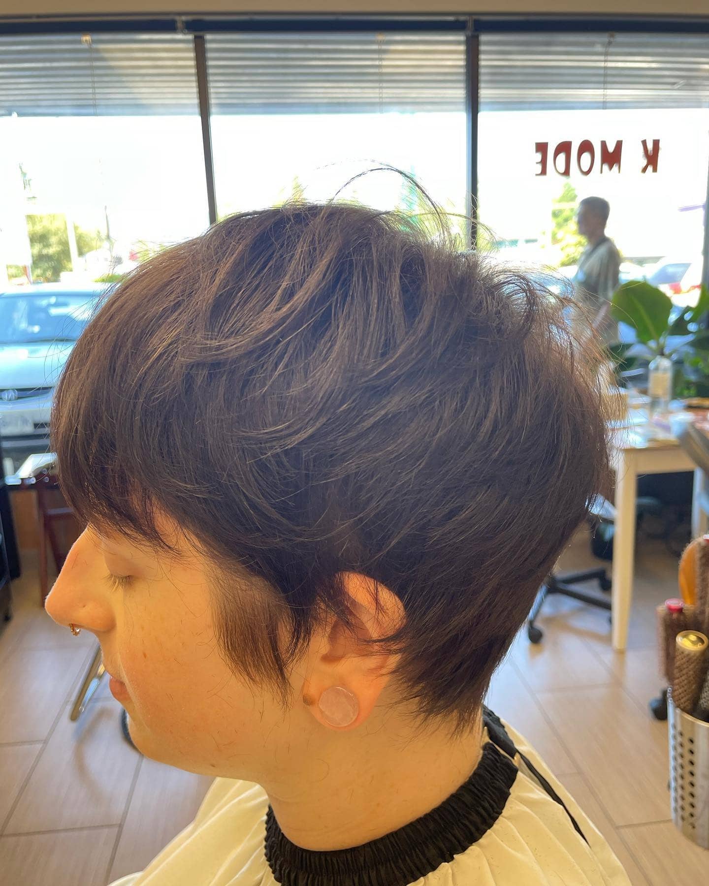 13. Soft Brunette Pixie with Gentle Layers - Pixie Haircuts With Bangs