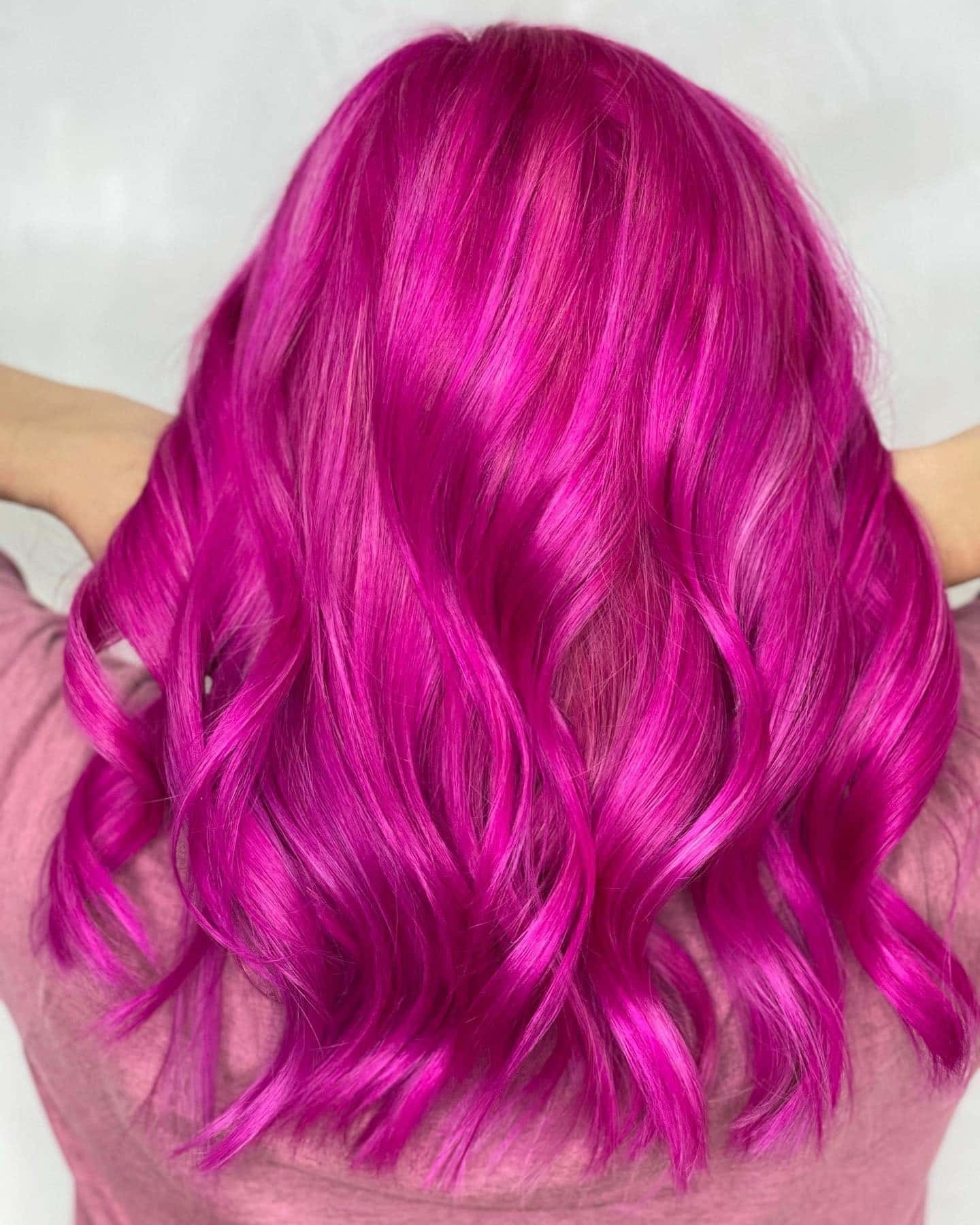 2. Neon Orchid Shine - Hot Pink Hair Color