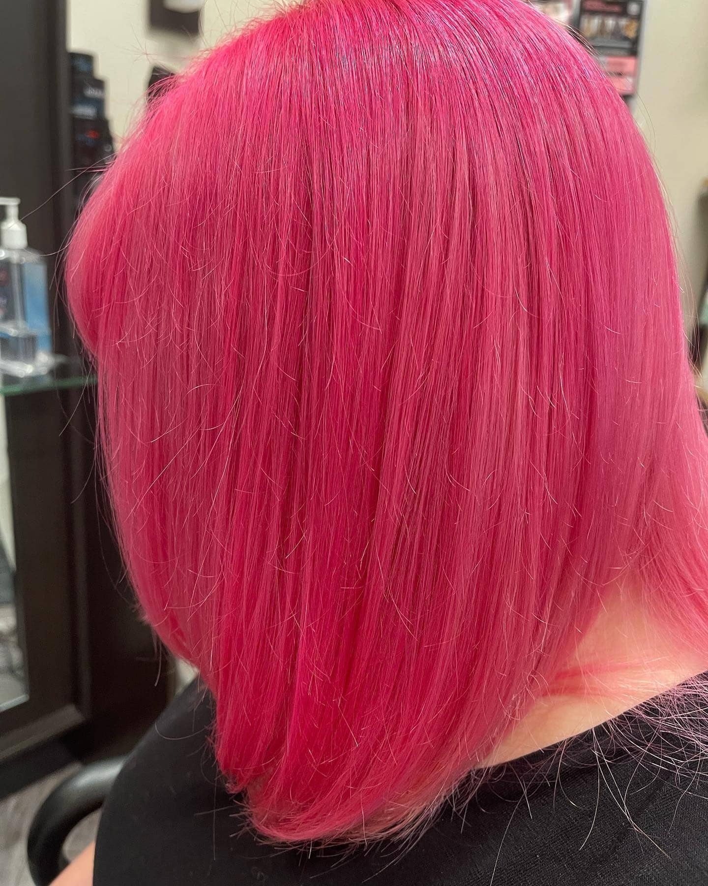 7. Rose Quartz Bob - Hot Pink Hair Color