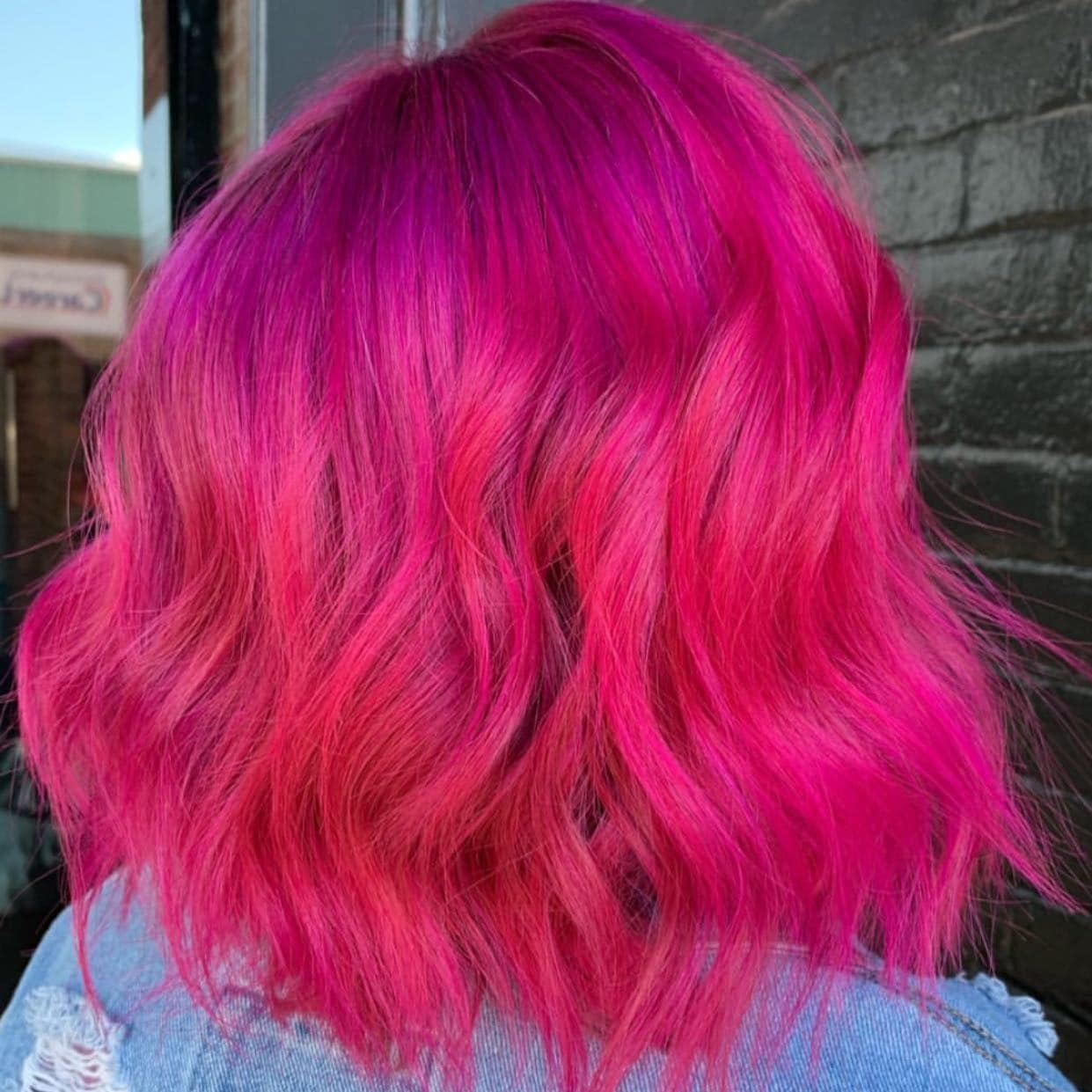 12. Fuchsia Magenta Waves - Hot Pink Hair Color
