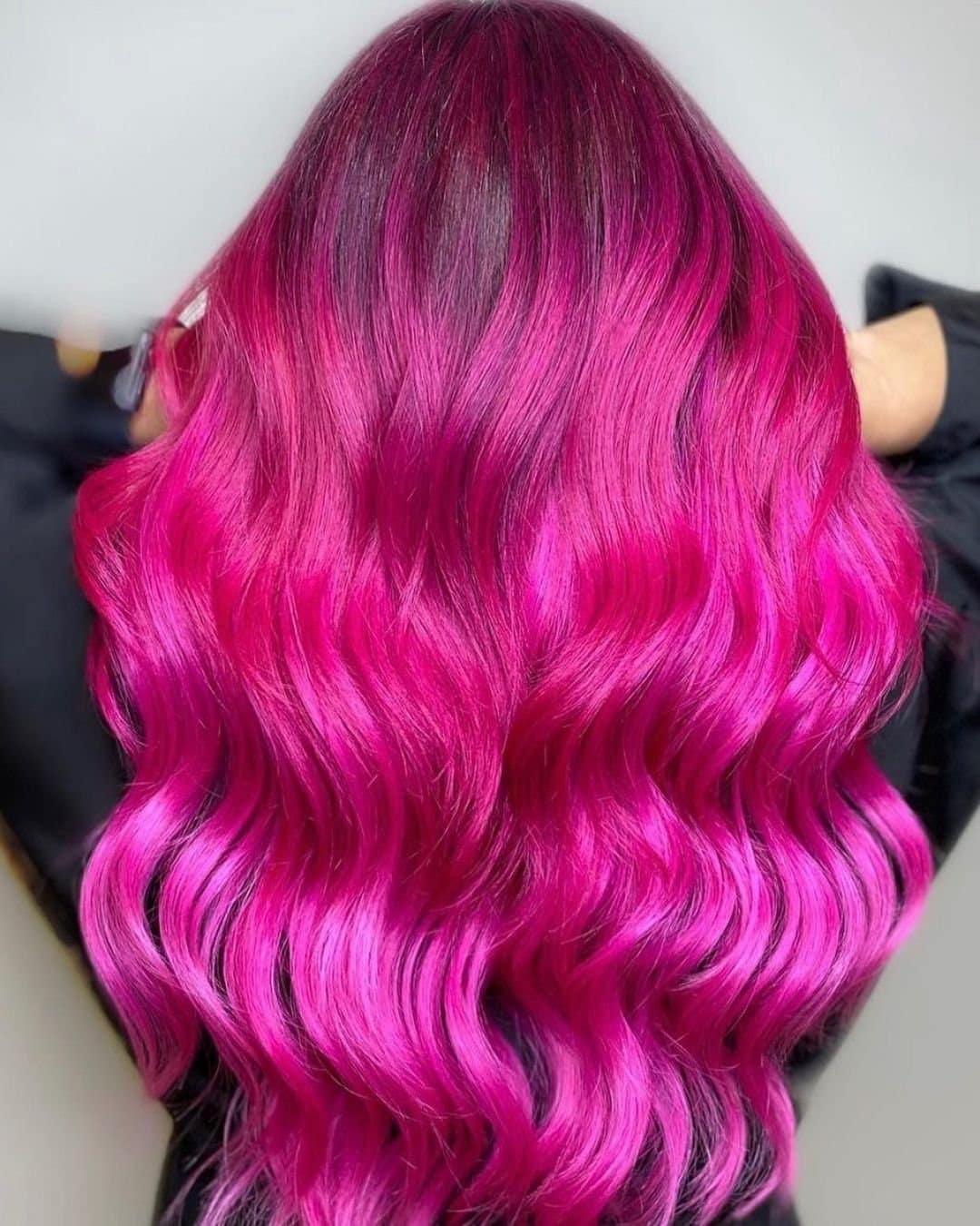 17. Glossy Magenta Glam - Hot Pink Hair Color