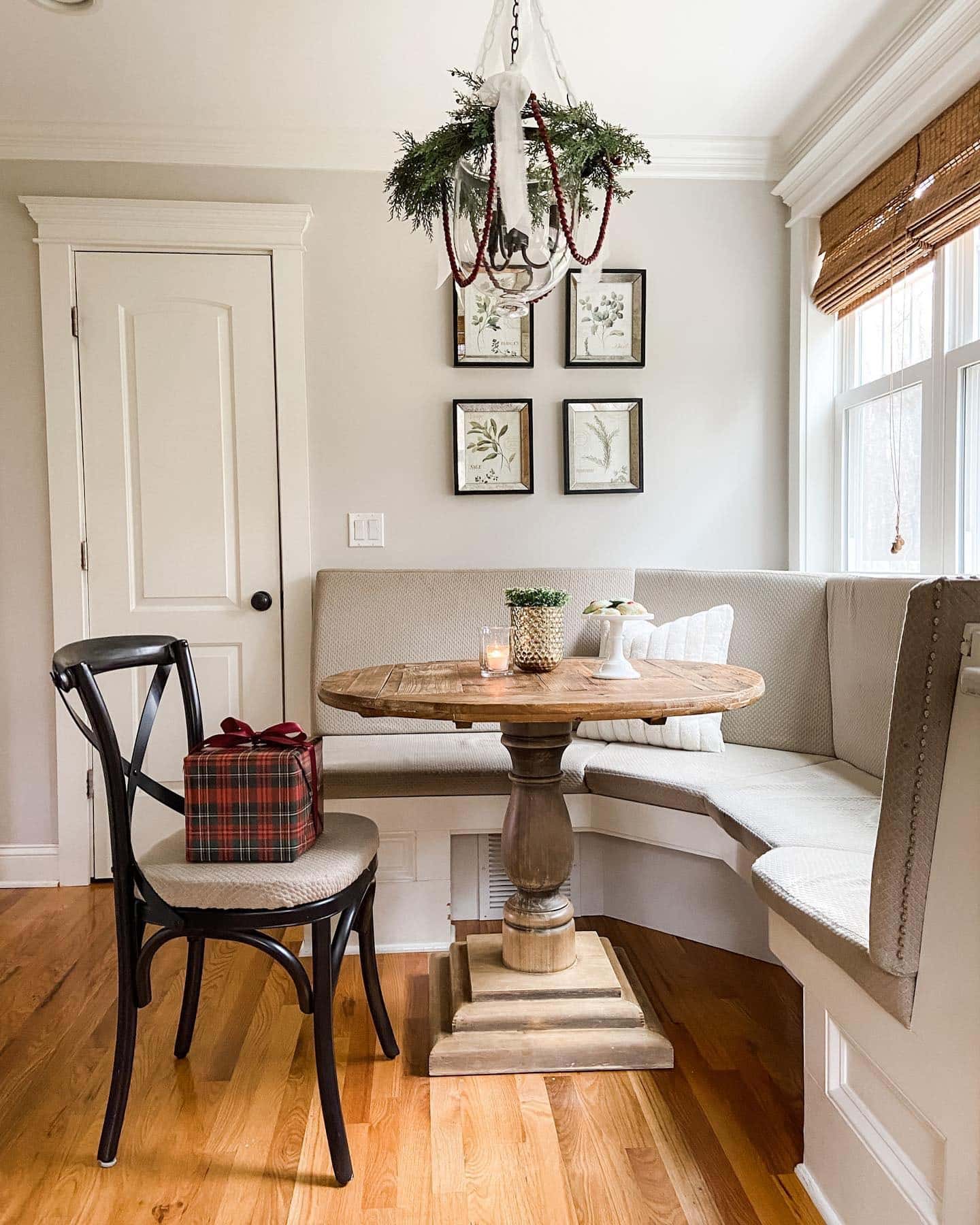 4. Classic Nook with Natural Elegance - small kitchen table ideas