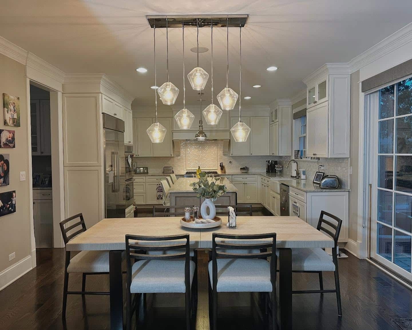 11. Modern Elegance with Soft Neutrals - small kitchen table ideas