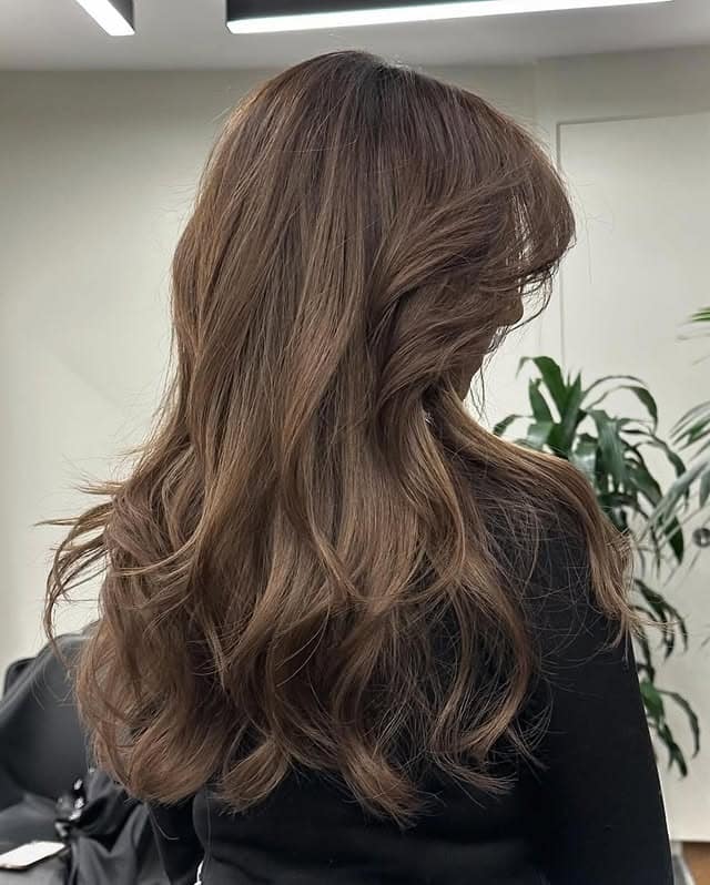 3. Smoky Walnut Flow - Soft Brown Hair Color