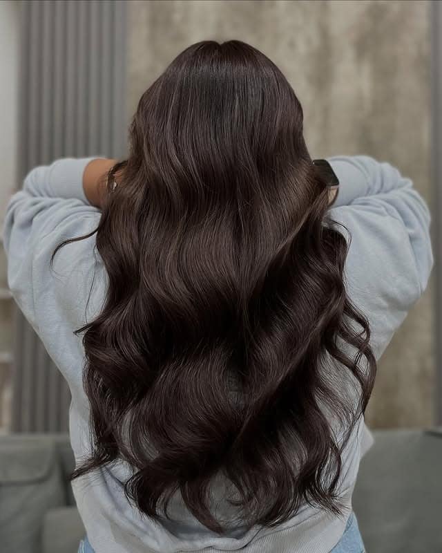 9. Midnight Brown Gloss - Soft Brown Hair Color