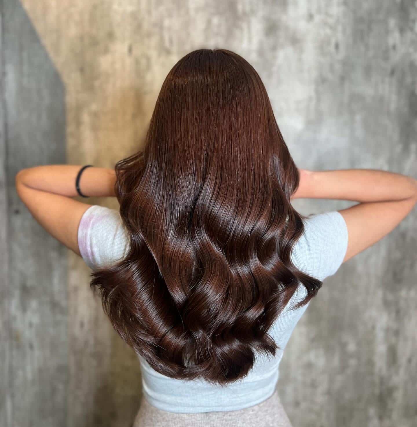 17. Polished Espresso Flow - Soft Brown Hair Color