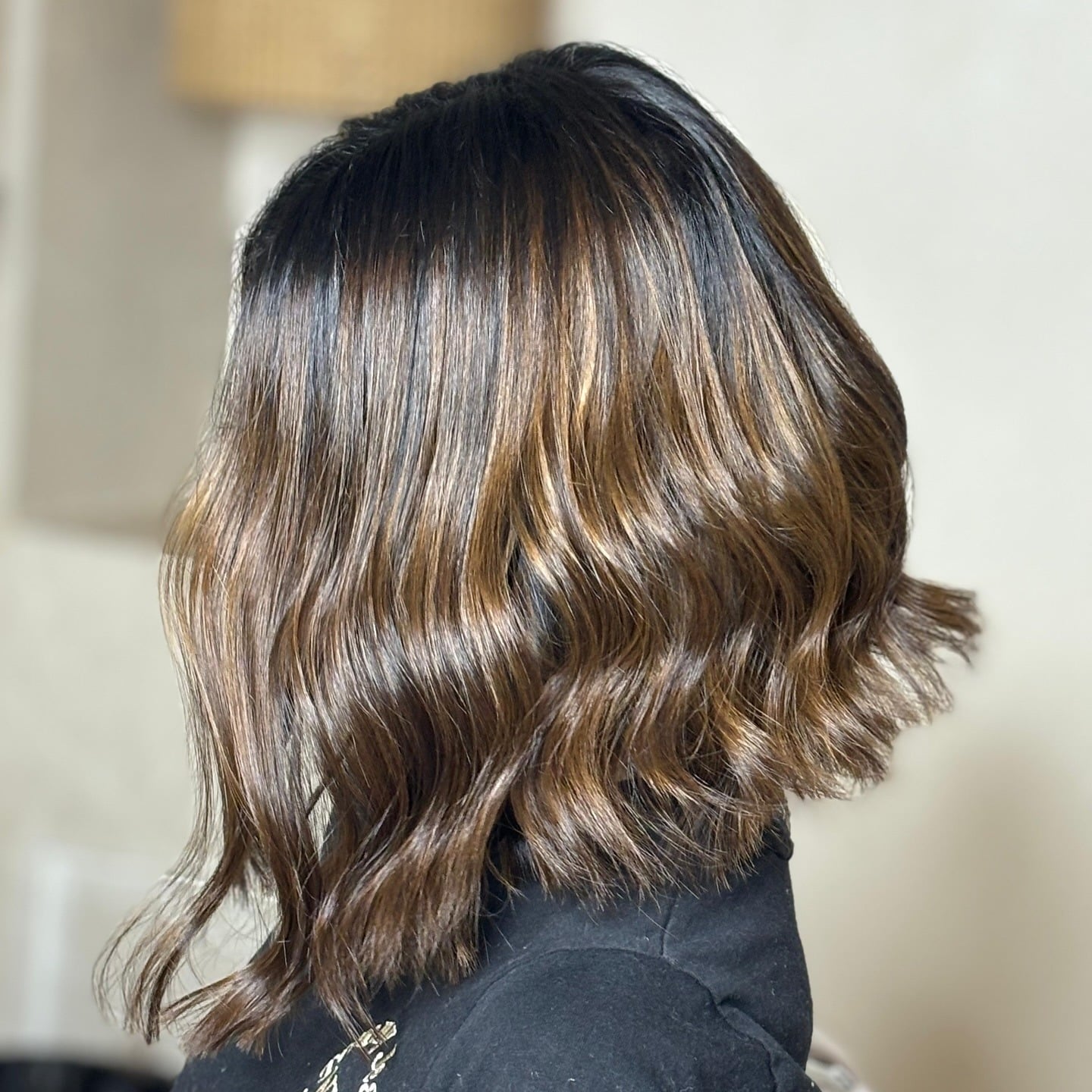 19. Textured Bronze Bob - Soft Brown Hair Color