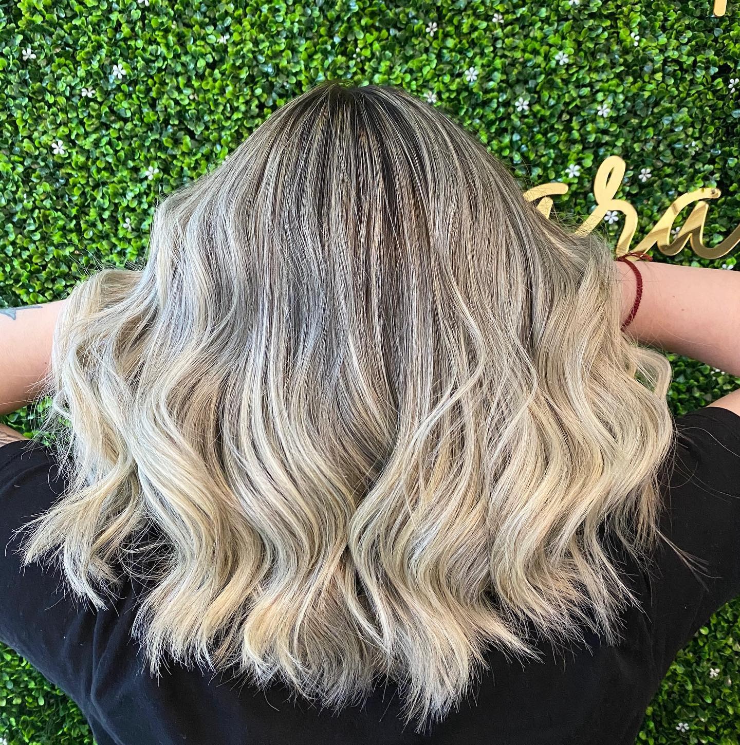 5. Soft Ash Ombre with Loose Waves - Ash Hair Color