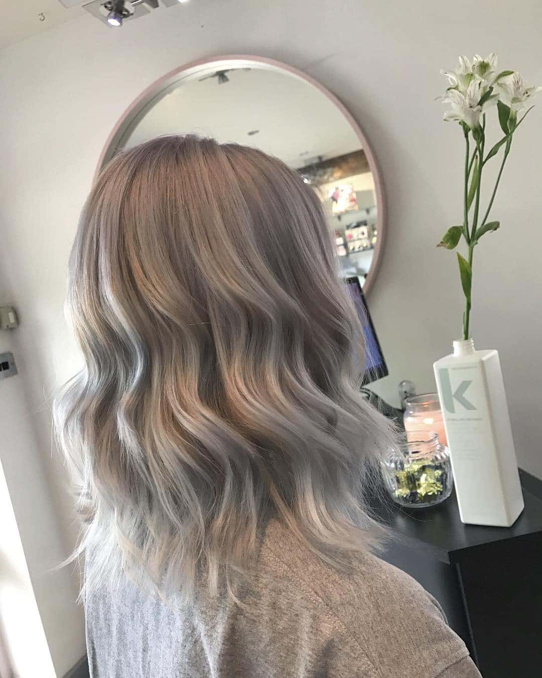 6. Platinum Ash Glow - Ash Hair Color