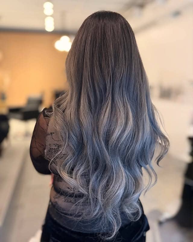 10. Frosted Ash Bob with Sleek Layers - Ash Hair Color