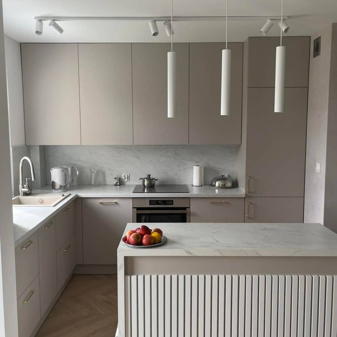 3. Soft Grey Harmony - grey kitchen ideas