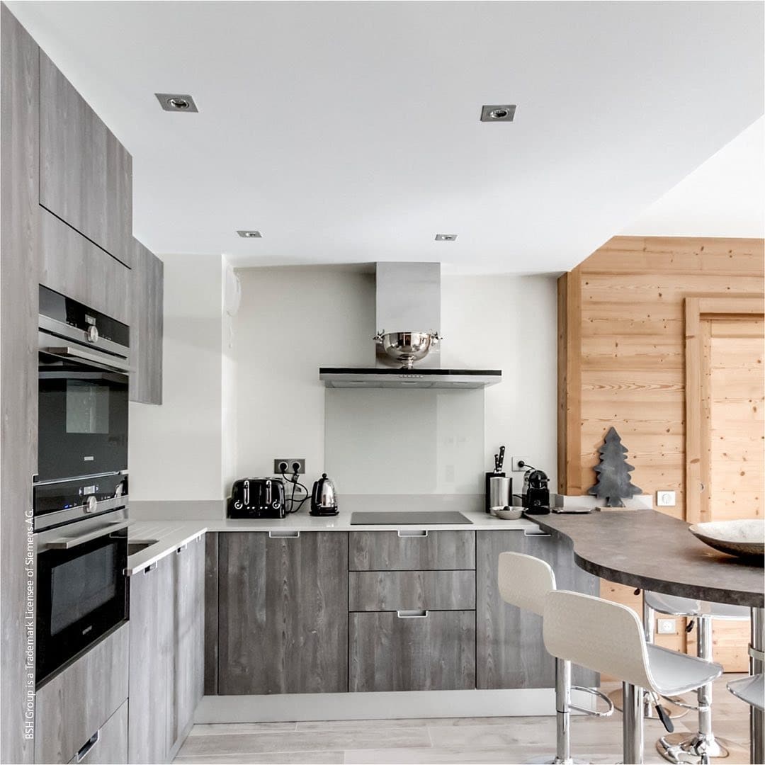 10. Grey Timber Fusion - grey kitchen ideas