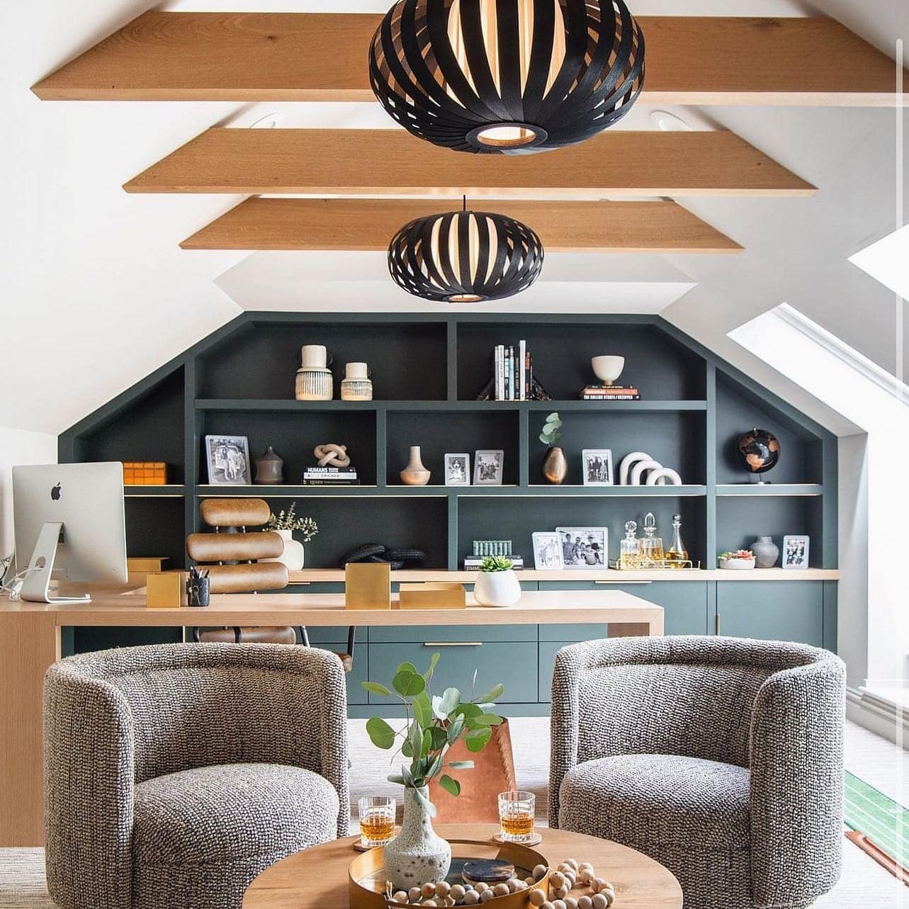 9. Scandinavian-Inspired Comfort - cool office ideas