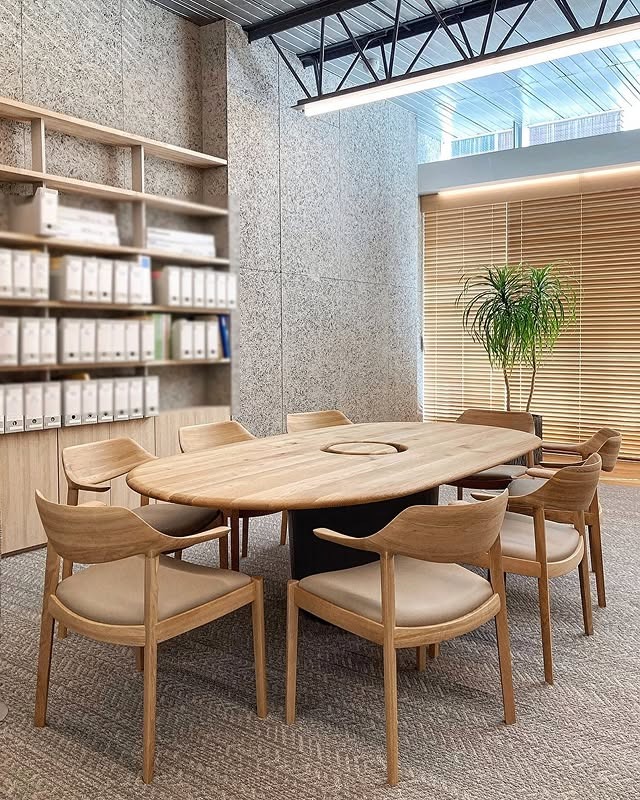 22. Scandinavian Simplicity with Natural Wood - cool office ideas