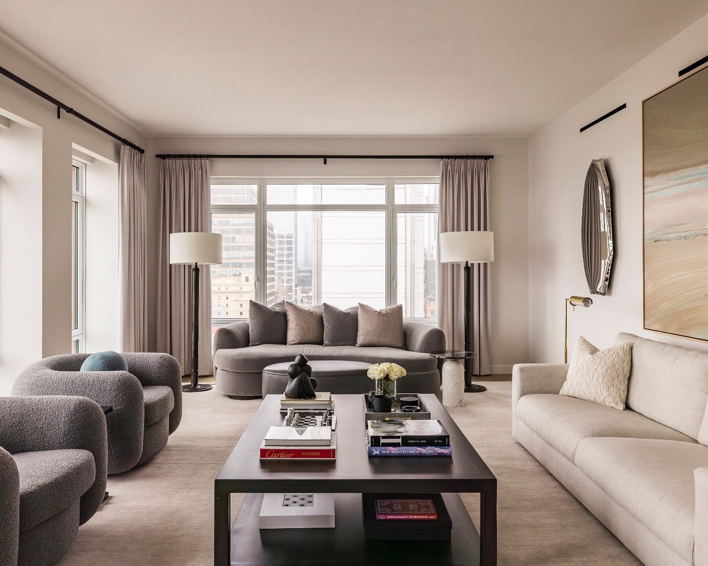 8. Refined Urban Elegance - open living room ideas