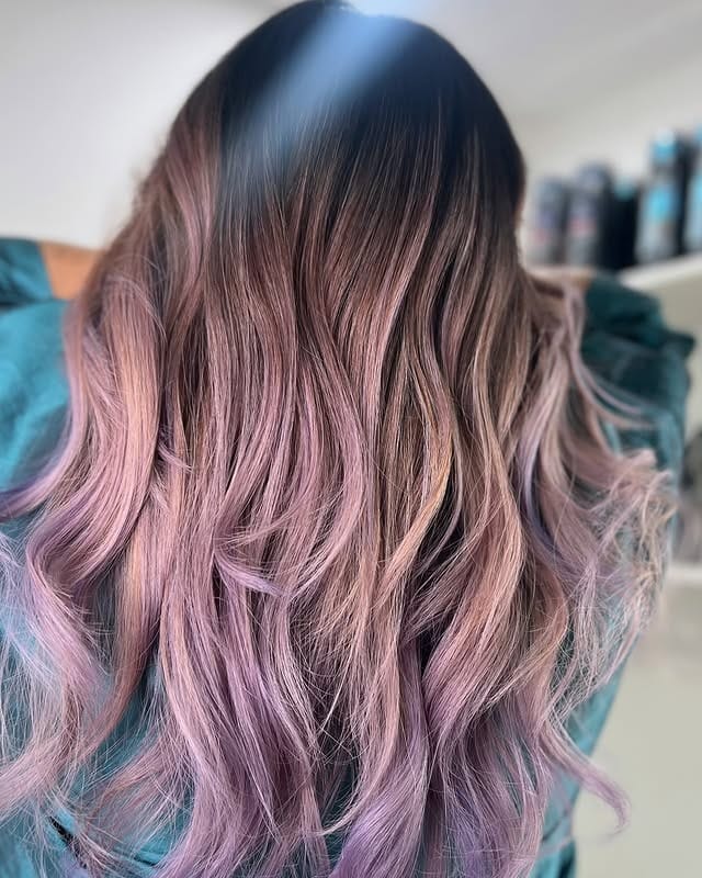 9. Dusty Rose-Lavender Melt - Lavender Hair Color