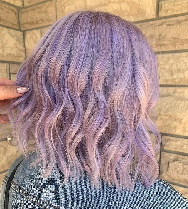 18. Pastel Lavender Bob - Lavender Hair Color