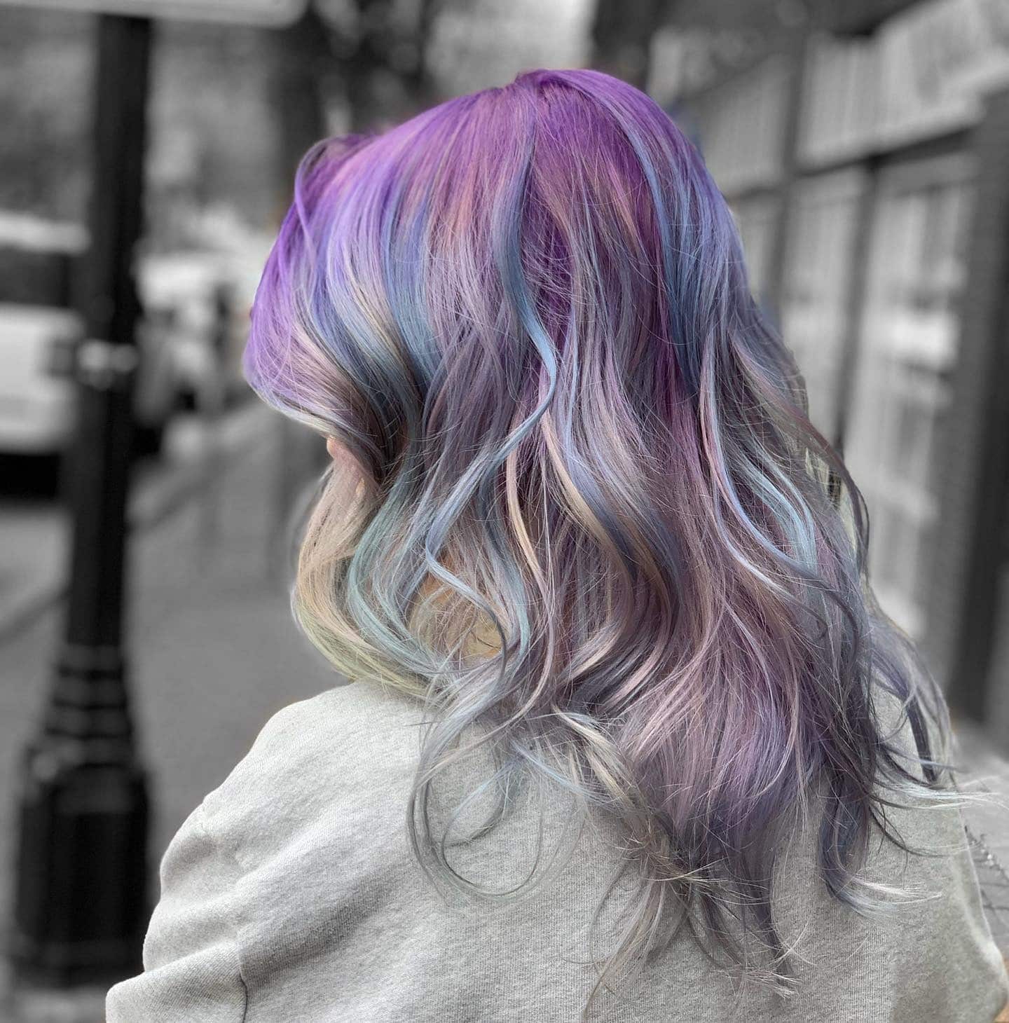 20. Multicolor Lavender Fantasy - Lavender Hair Color