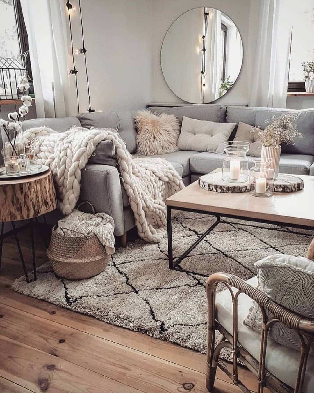 11. Soft Textures with Warm Neutrals - light living room ideas