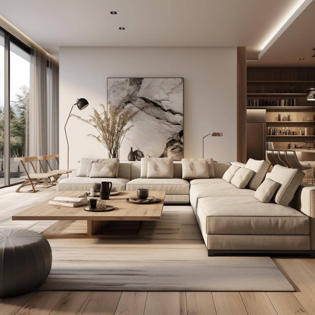 16. Modern Organic Balance - light living room ideas