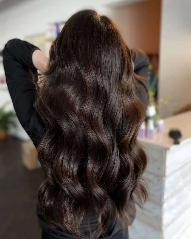 8. Dark Mocha Elegance - Warm Brown Hair Color