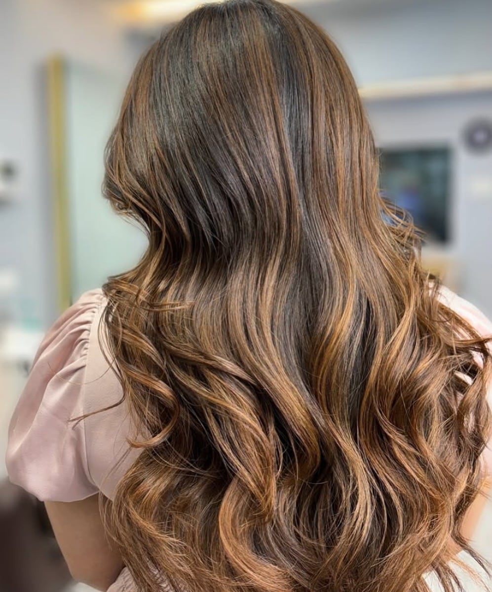 19. Golden Caramel Brown - Warm Brown Hair Color