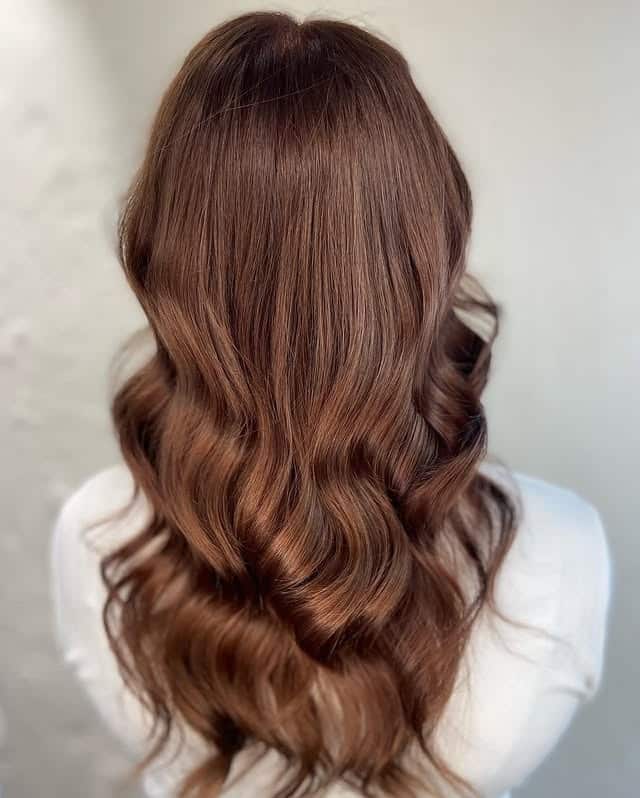 20. Glossy Cinnamon Brown - Warm Brown Hair Color