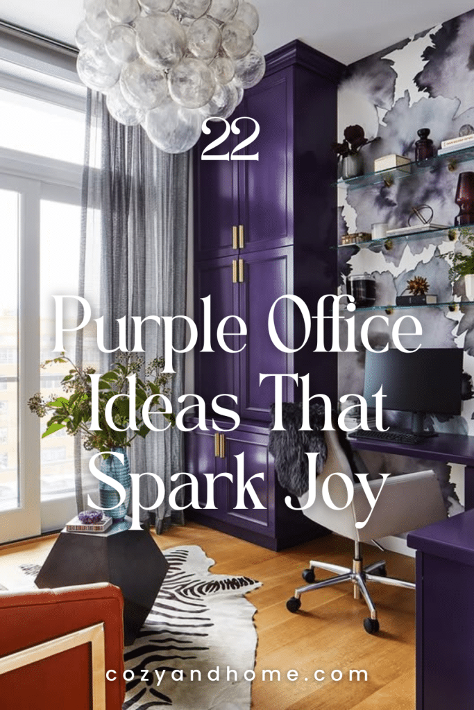 22 Purple Office Ideas That Are Timeless – Cozy & Home