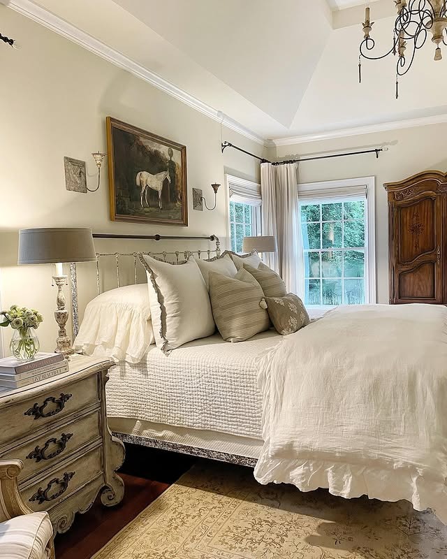 2. Classic French Countryside Charm - french country bedroom ideas