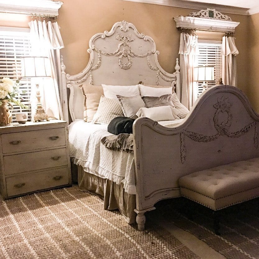 17. Rustic Grandeur with Patina - french country bedroom ideas