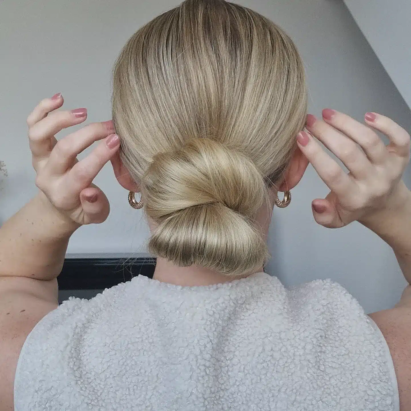 19. Low Tucked Bun with Light Blonde Hair - Easy Hairstyles