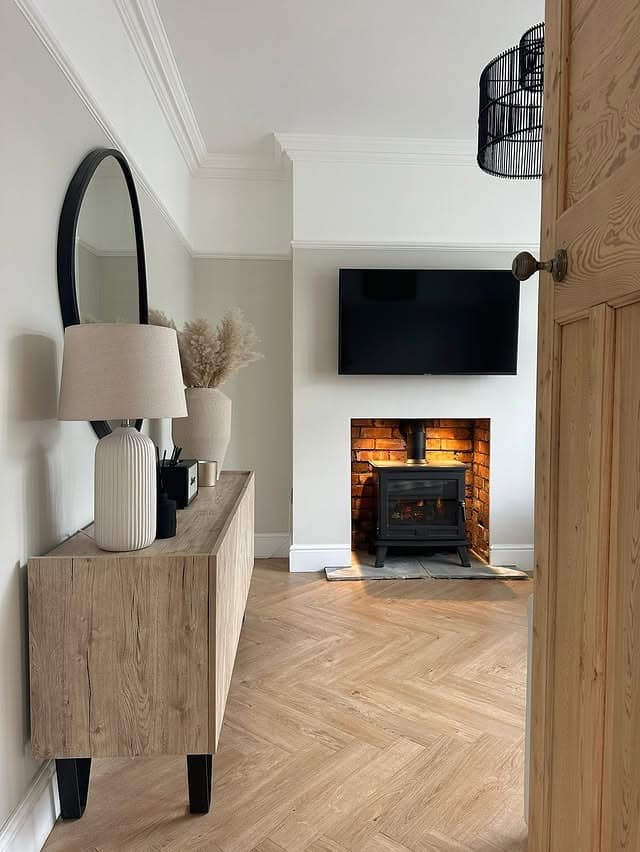 17. Natural Warmth with Rustic Charm - neutral living room ideas