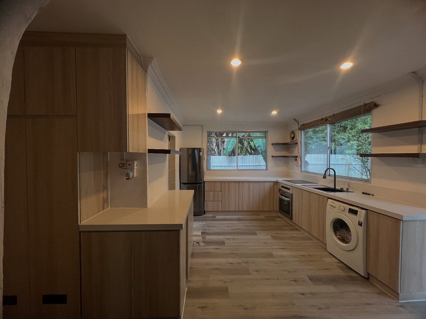 2. Scandinavian Warmth with Natural Wood - kitchen cabinet ideas