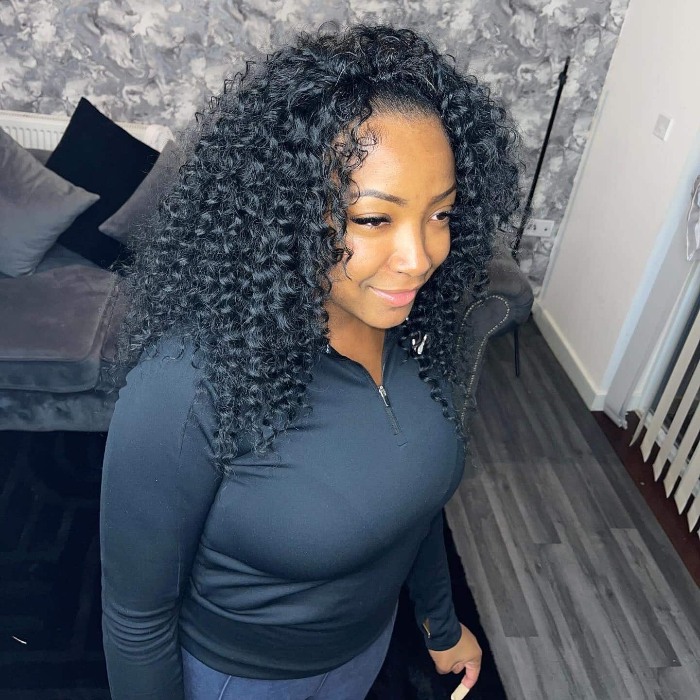 8. Defined Curly Texture - Quick Weave Hairstyles