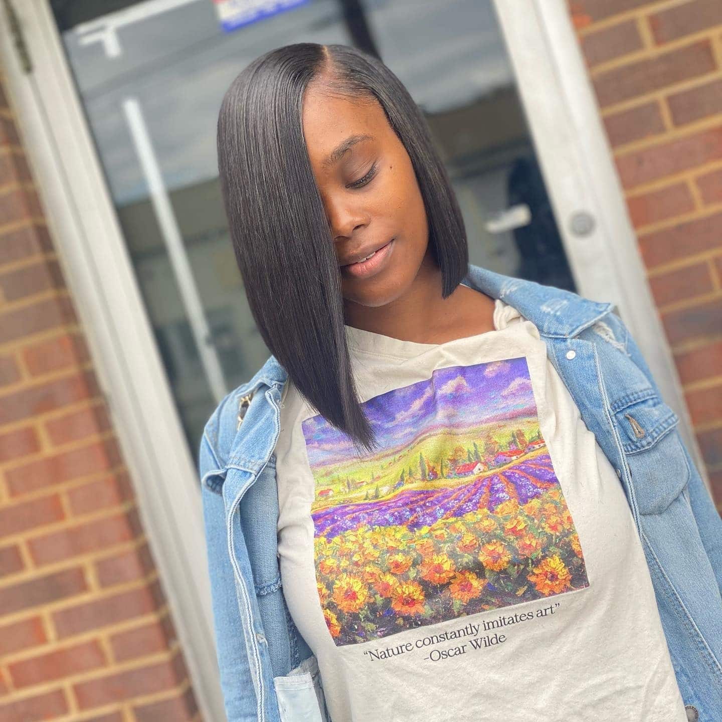 17. Angled Sleek Bob - Quick Weave Hairstyles