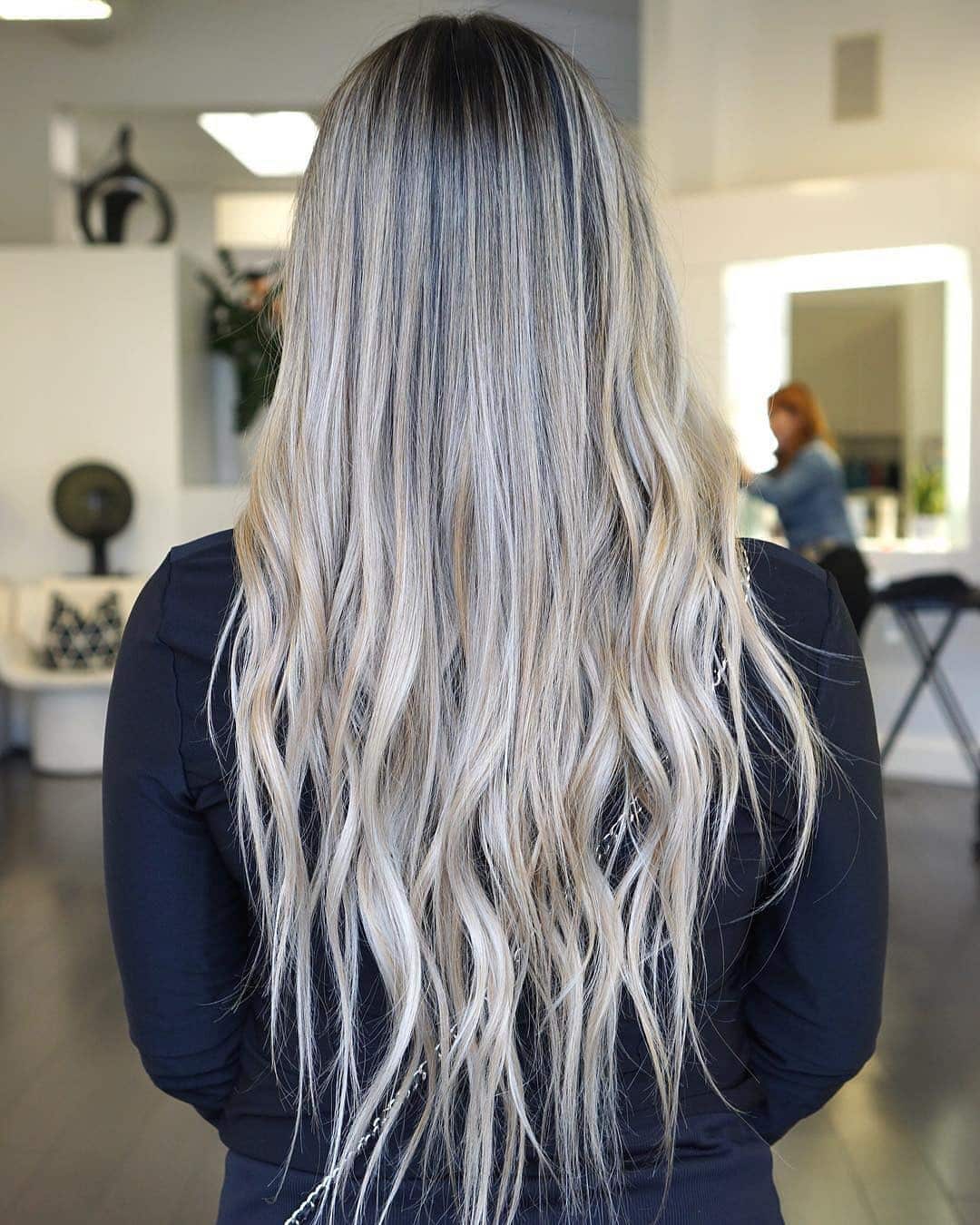 4. Long Layered Ash Blonde Melt - Light Ash Blonde Hair Color