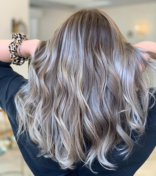 8. Rooted Ash Blonde with Natural Waves - Light Ash Blonde Hair Color